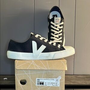 Veja Black Wata Canvas Sneakers